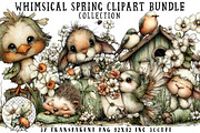 Whimsical Spring Clipart Bundle, an Illustration by OK Design (Thumbnail 1 of 6)