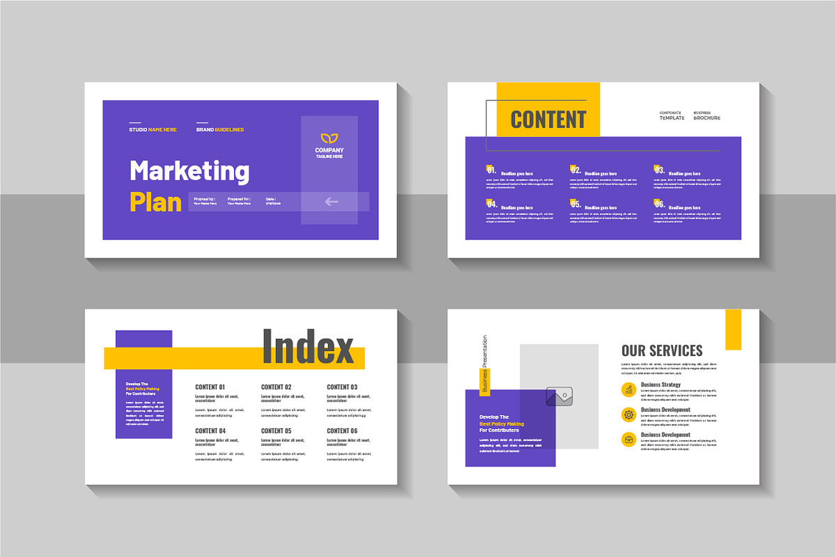 Business Marketing Plan Slide Deck, a Presentation Template by Pavel_design (Photo 2 of 4)