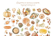 Thanksgiving Watercolor Collection, an Object Graphic by LenArt (Thumbnail 11 of 14)