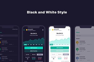 CaCoin - Crypto Market App Design UI