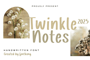 Twinkle Notes – Handwritten Font, a Handwritten Font by overlaytemplates (Thumbnail 1 of 5)
