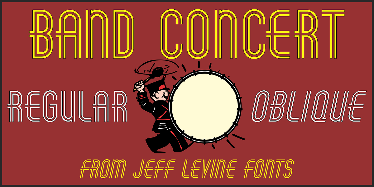 Band Concert JNL, a Font by Jeff Levine Fonts (Photo 1 of 5)