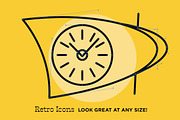 Retro Line Icons, an Outline Icon by The Goods (Thumbnail 5 of 5)
