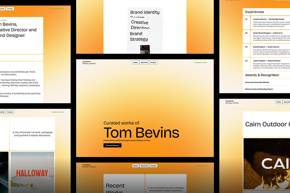 Portfolio Website Framer Template, an UI Kit Template by Rozepaars Design (Photo 2 of 5)