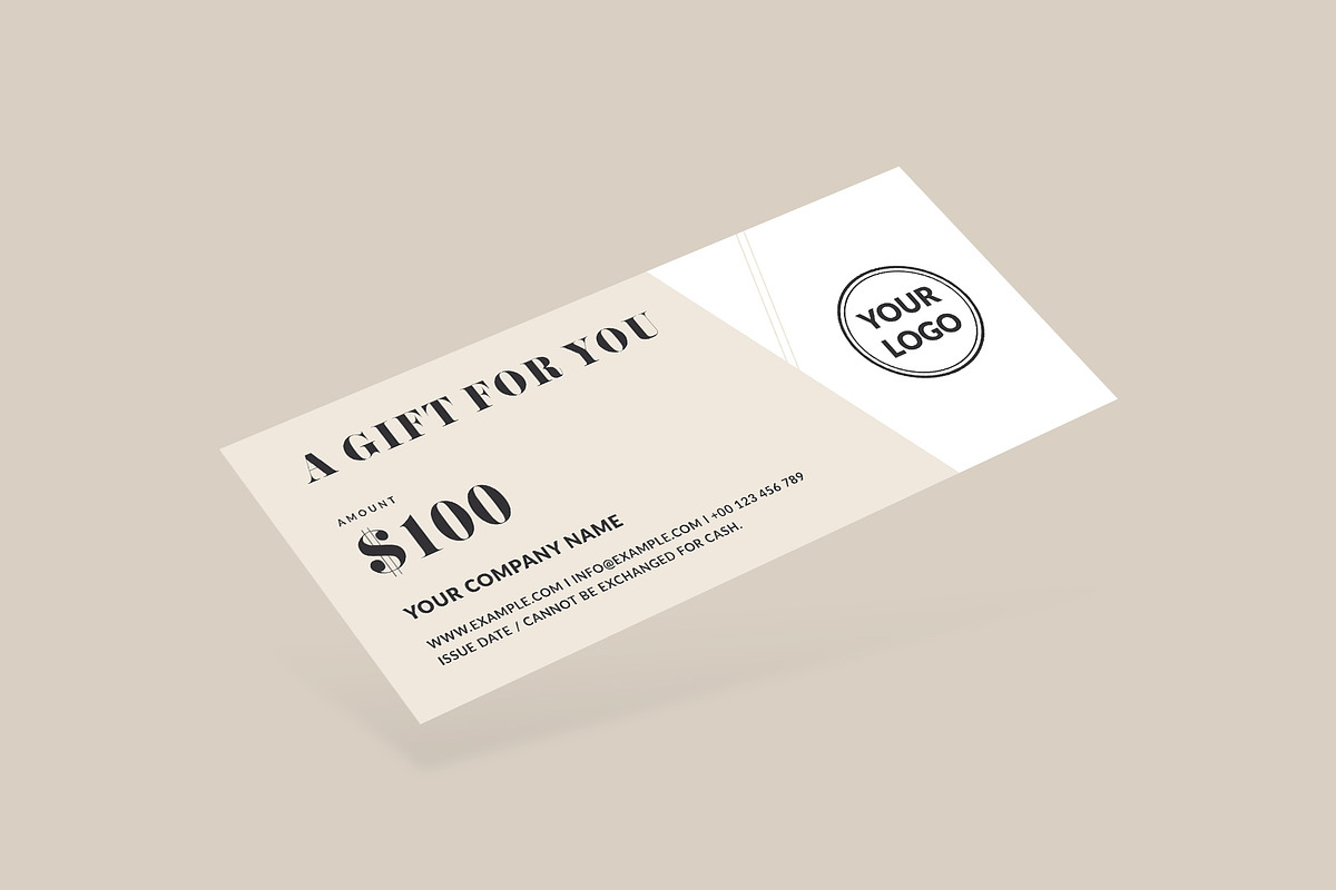 Gift Certificate Template, a Card Template by Amit Debnath (Photo 2 of 6)