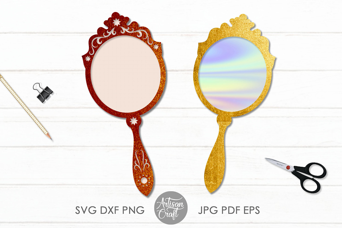 Hand held mirror cut files, an Object Graphic by Artisan Craft (Photo 3 of 5)