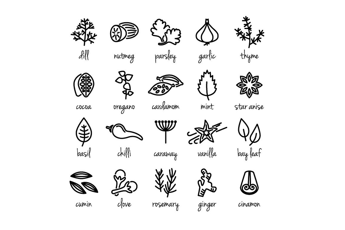 400+ outline FOOD ICONS, an Outline Icon by marusdesign (Photo 15 of 24)