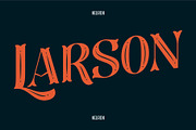 Larson Display, a Font by nurrontype (Thumbnail 1 of 11)