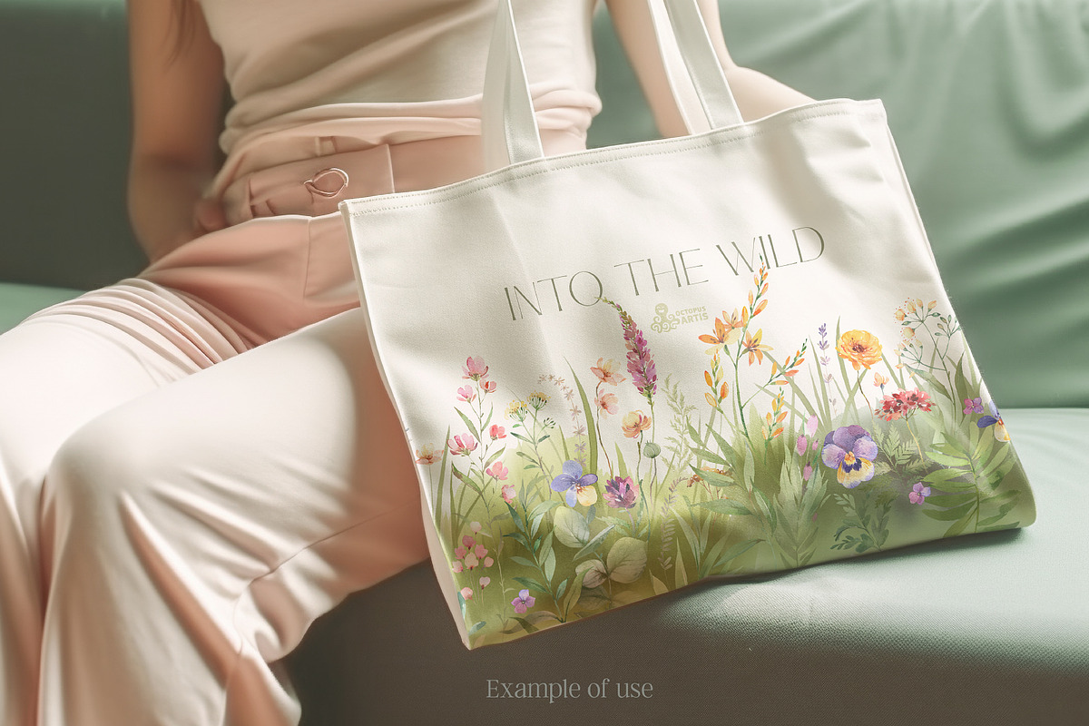 Meadow. Floral Borders & Elements, a Decorative Illustration by OctopusArtis (Photo 7 of 8)