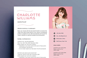 Hair Stylist Resume CV Template, a Resume Template by Climbwithelevator (Thumbnail 1 of 7)