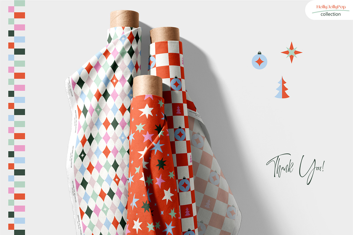 Holly Jolly Pop - Seamless Patterns, a Pattern Graphic by InaCorart (Photo 9 of 9)