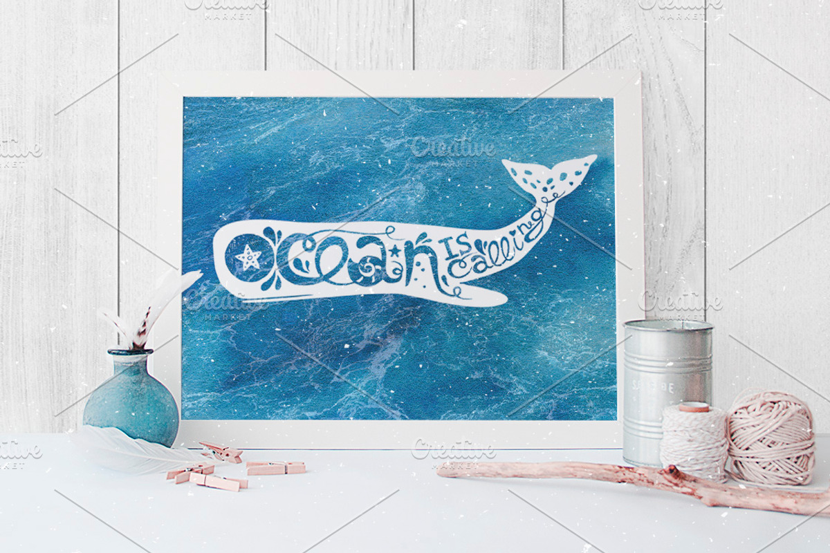 Ocean is calling: nautical clipart, an Animal Illustration by harmonia_green_art (Photo 9 of 9)