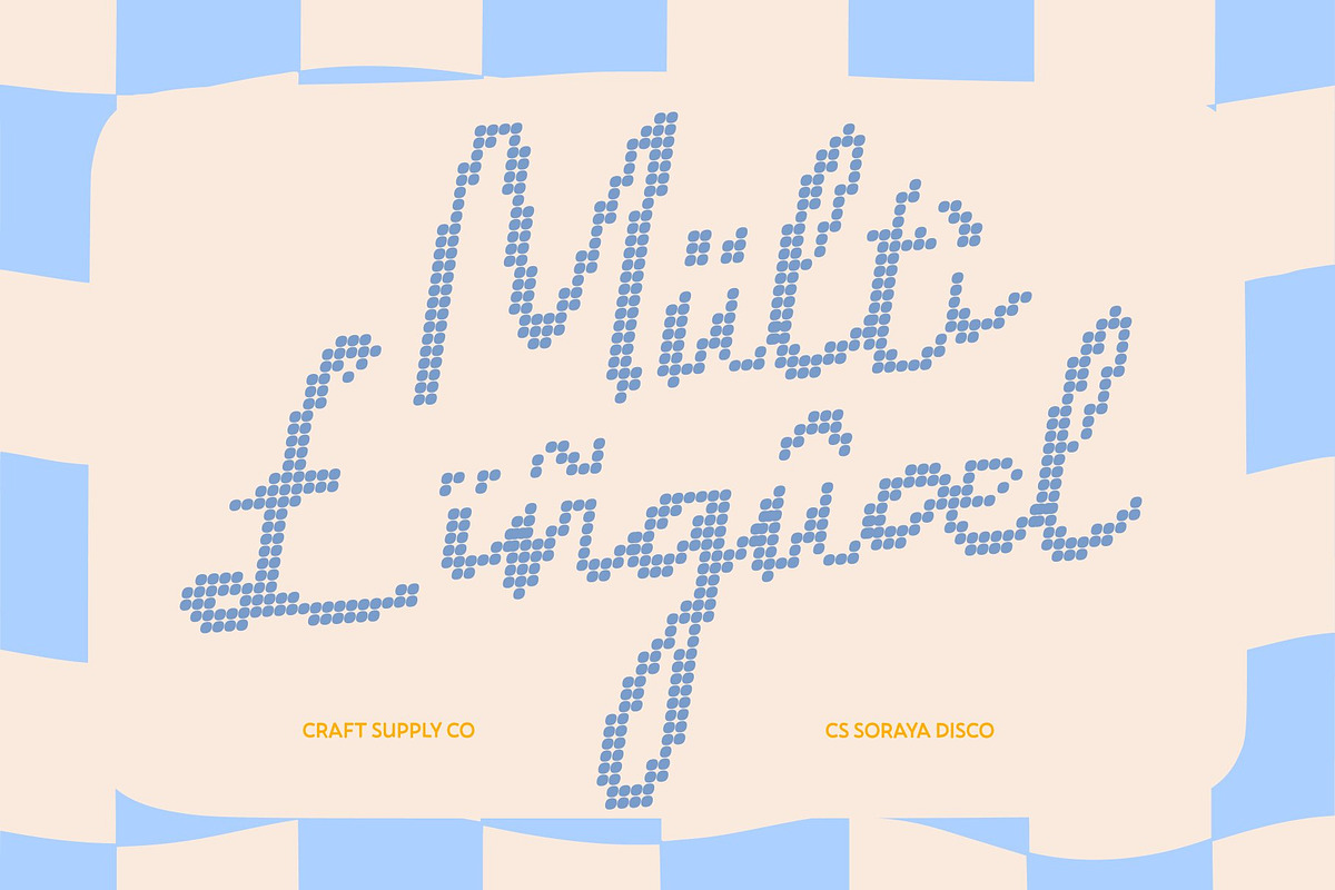 CS Soraya Disco, a Script Font by Craft Supply Co. (Photo 7 of 8)