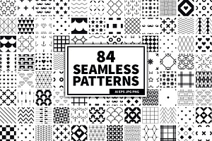 84 Seamless Patterns Set, a Pattern Graphic by Krolja