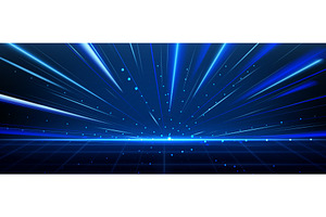 Retro futuristic tech background, a Technology Illustration by art PVP - market