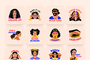 Beauty Stickers Art Set, an Emoji Icon by Brickclay (Thumbnail 7 of 8)