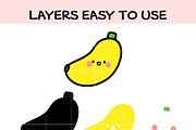 Cute Baby Banana SVG Bundle, an Illustration by TheHitShop (Thumbnail 2 of 10)