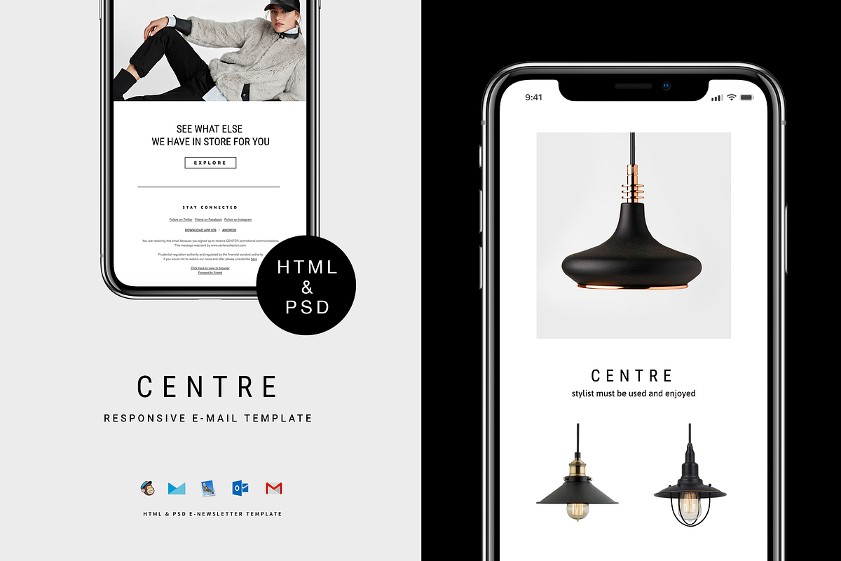 C E N T R E — E-newsletter, an Email Template by BOXKAYU (Photo 1 of 7)