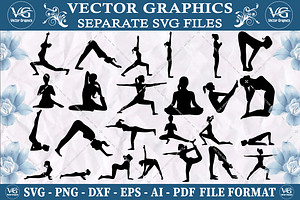 Yoga  svg design bundle file