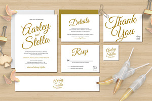 Simple Wedding Invitation Set, a Card Template by Aarley Kaiven