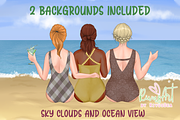 Best friends clipart. Summer besties, a Person Illustration by RivusArt (Thumbnail 5 of 11)