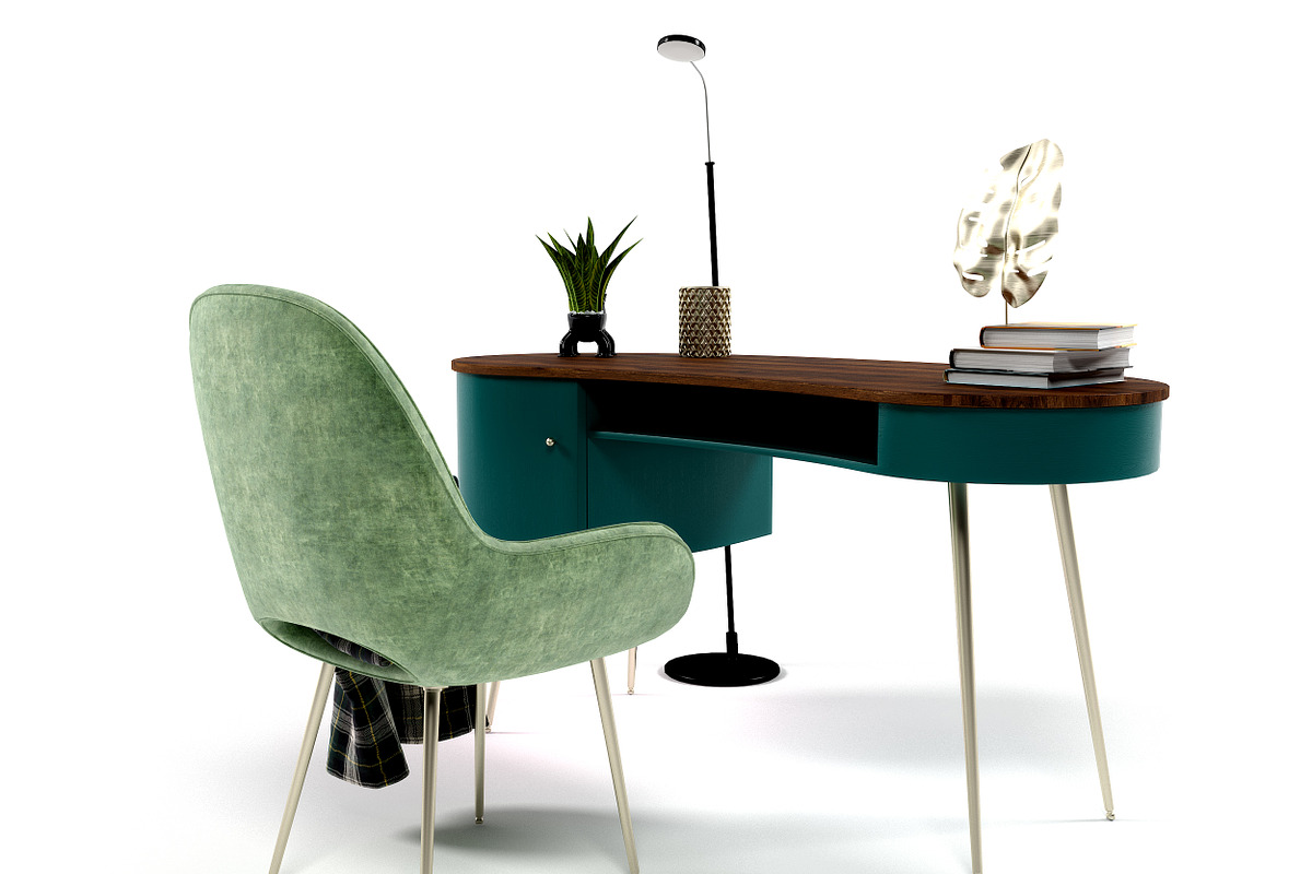 Home office 1311, a Furniture 3D Model by inDahouze (Photo 9 of 11)