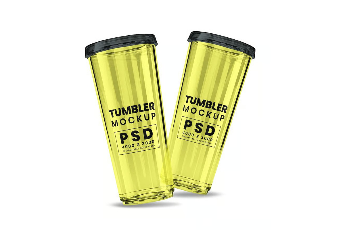 Tumbler Mockup Template, a Household Mockup by DesignRushMarket (Photo 3 of 5)
