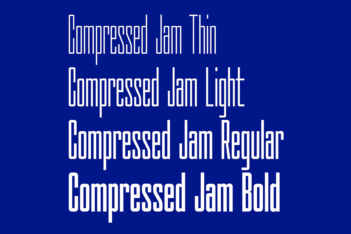 Compressed Jam, a Sans Serif Font by JAM Type (Photo 11 of 12)