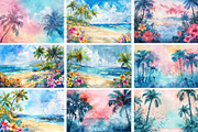 36 Tropical Scenic Landscape Images, a Decorative Illustration by Art Paradise Studios (Thumbnail 4 of 6)