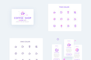 Coffee Shop Icons Set