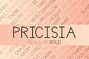 Pricisia Typeface, a Sans Serif Font by DefayDesigns (Thumbnail 1 of 8)