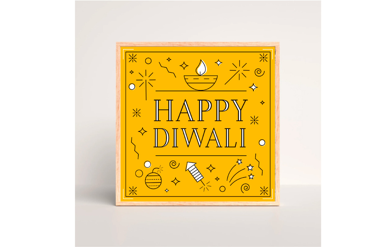 4 Diwali Posters, Greeting Cards, a Graphic by oxy_gen (Photo 3 of 6)