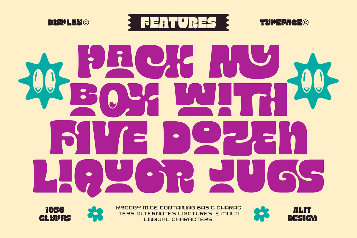 Kroogy Mice Typeface, a Sans Serif Font by alit design (Photo 3 of 21)