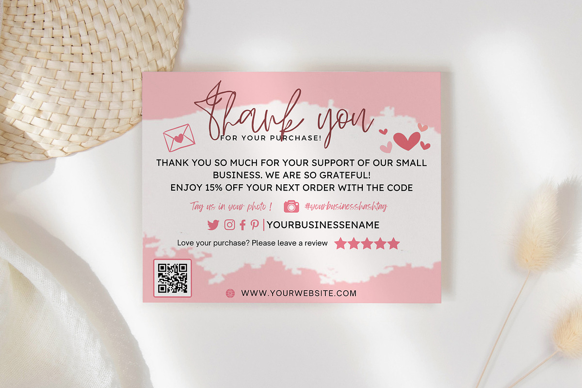 Thank You Card Template Bundle Canva, a Templates & Theme by Mrxking (Photo 10 of 23)