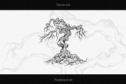 Dark Trees | Hand Drawn Engravings, an Object Illustration by Norse Moss (Thumbnail 5 of 5)