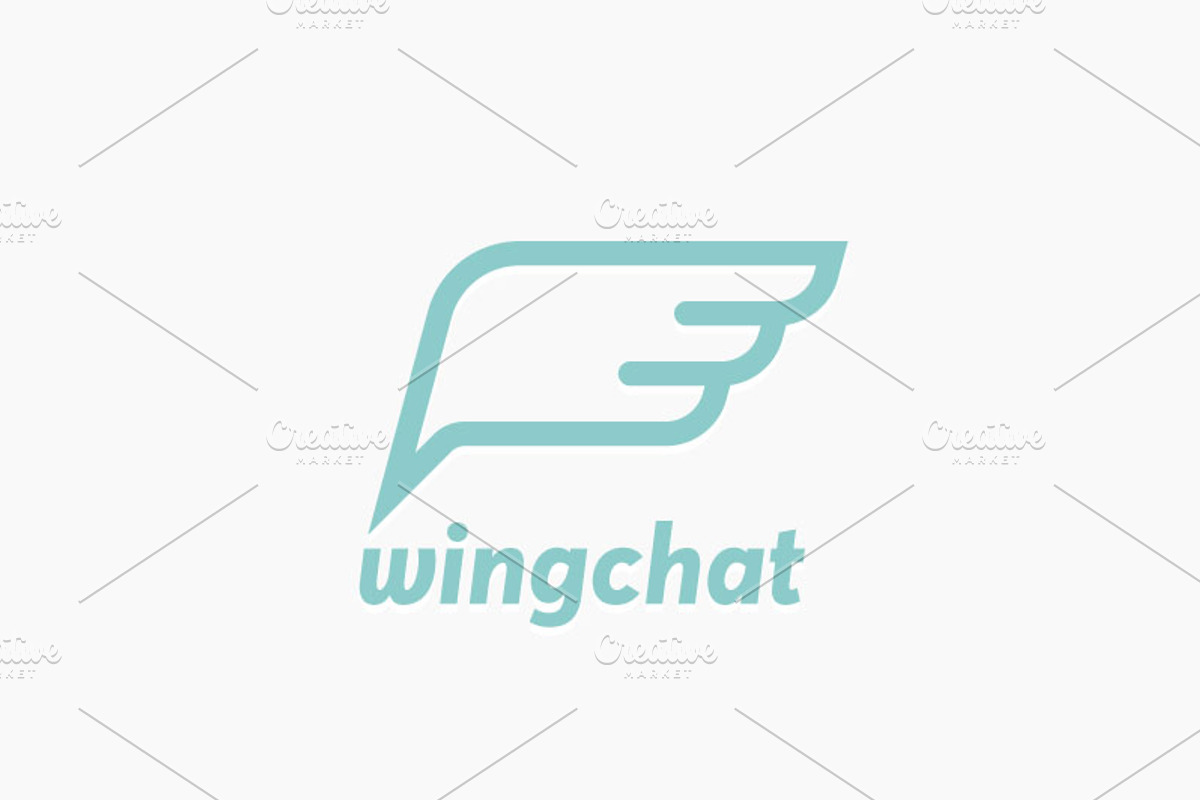 Wingchat Logo, a Branding & Logo Template by blooon (Photo 1 of 4)