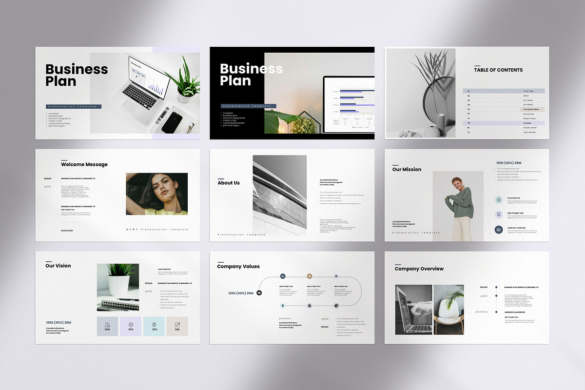 Business Plan Presentation Template, a Presentation Template by Studio Industry (Photo 5 of 11)