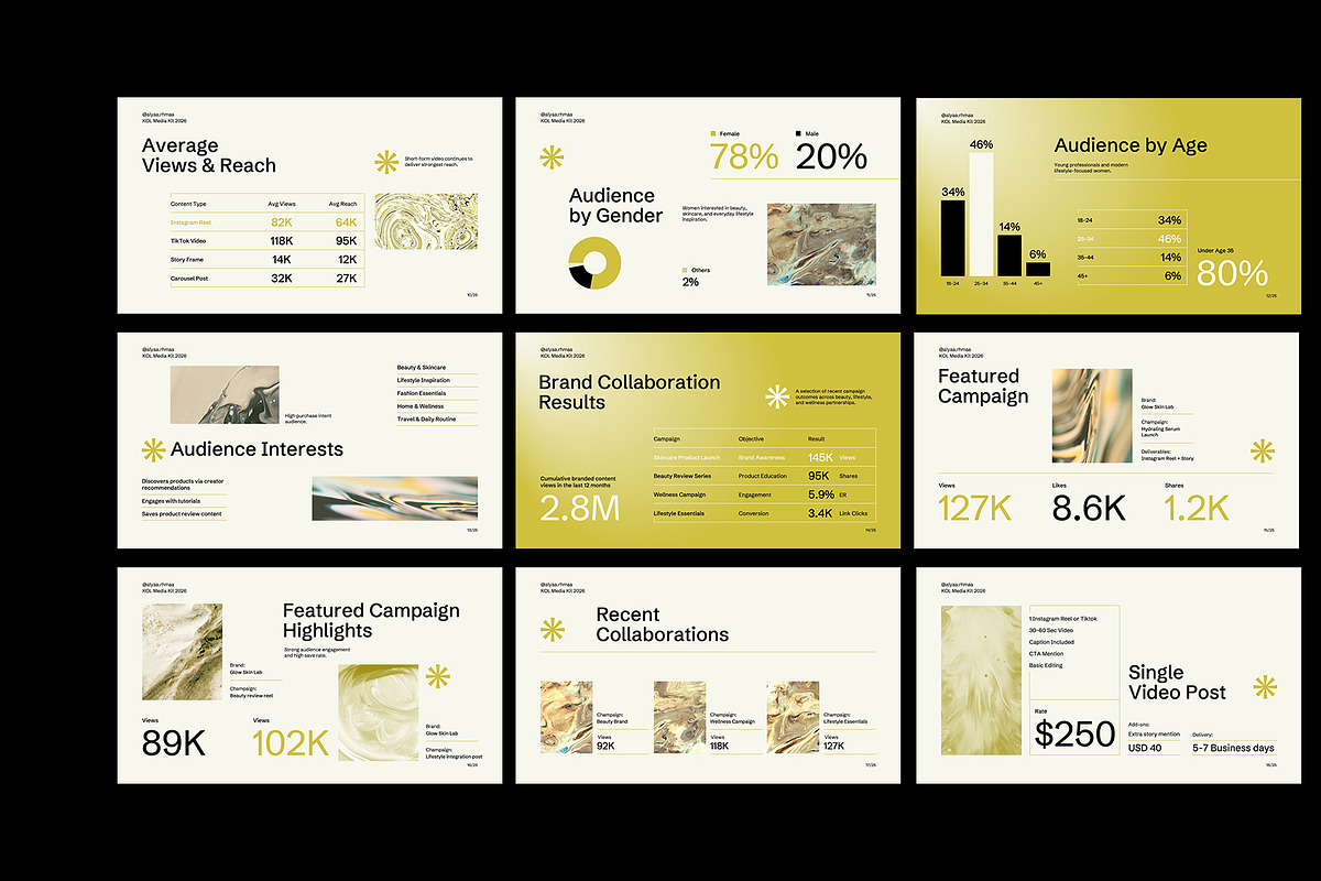 Gradient Minimal KOL Media Kit KEY, a Presentation Template by Neermana (Photo 3 of 4)