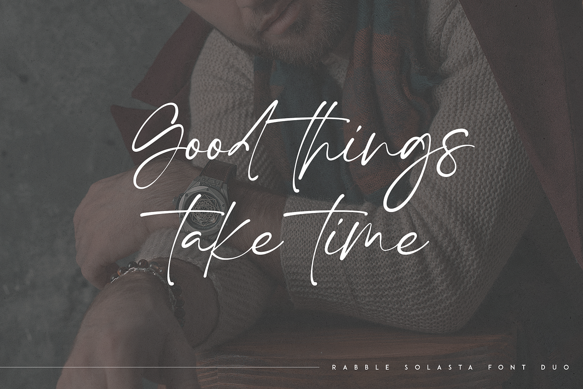 Rabble & Solasta - modern font duo, a Script Font by Only Fonts (Photo 11 of 12)