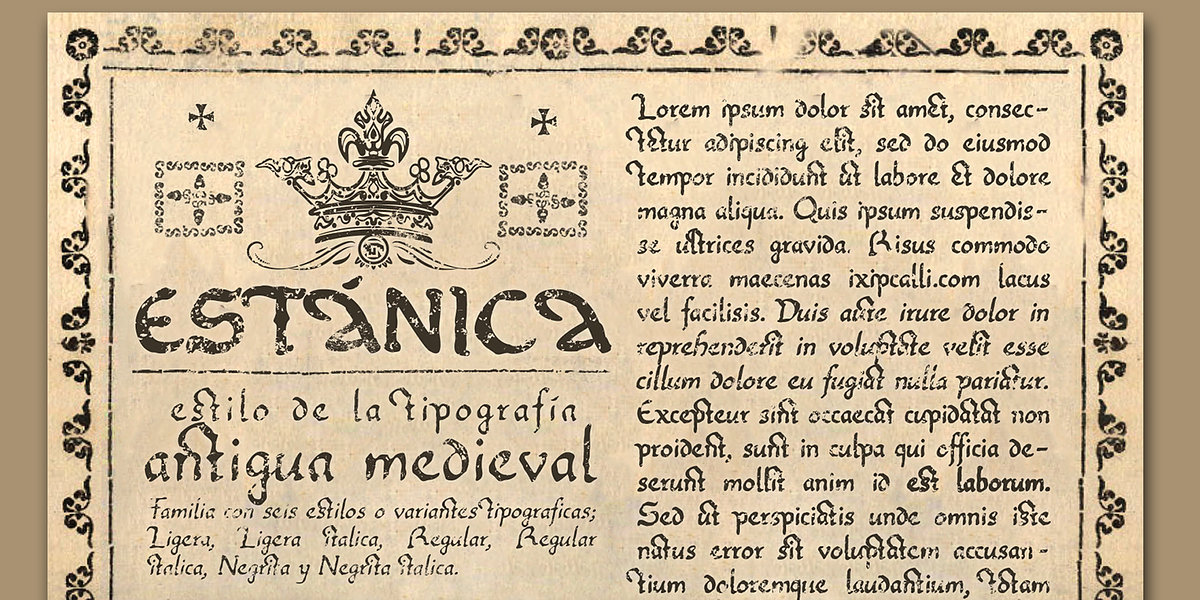 Estanica, a Serif Font by Ixipcalli (Photo 2 of 5)