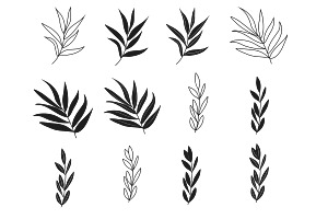 Leaf Set 2 Procreate Brush Stamps