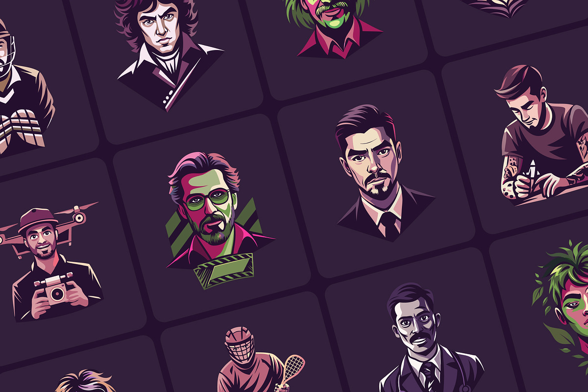 280 Avatar Illustration Designs, a Person Illustration by Brickclay (Photo 6 of 14)