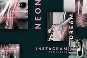 Instagram post templates - Neon 90s, a Social Media Template by CreativeFolks (Thumbnail 8 of 8)