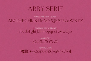 Elegant Font Abby