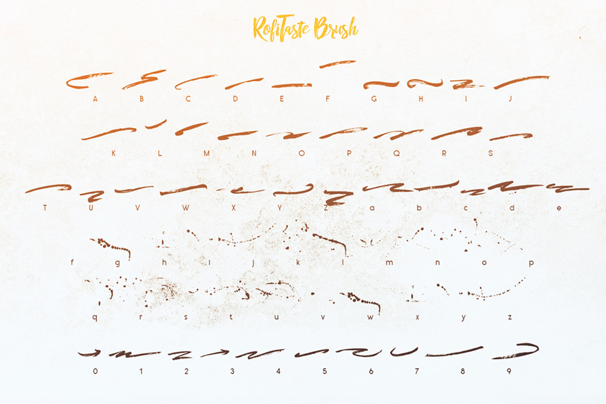 RofiTaste Typeface, a Script Font by alit design (Photo 9 of 11)