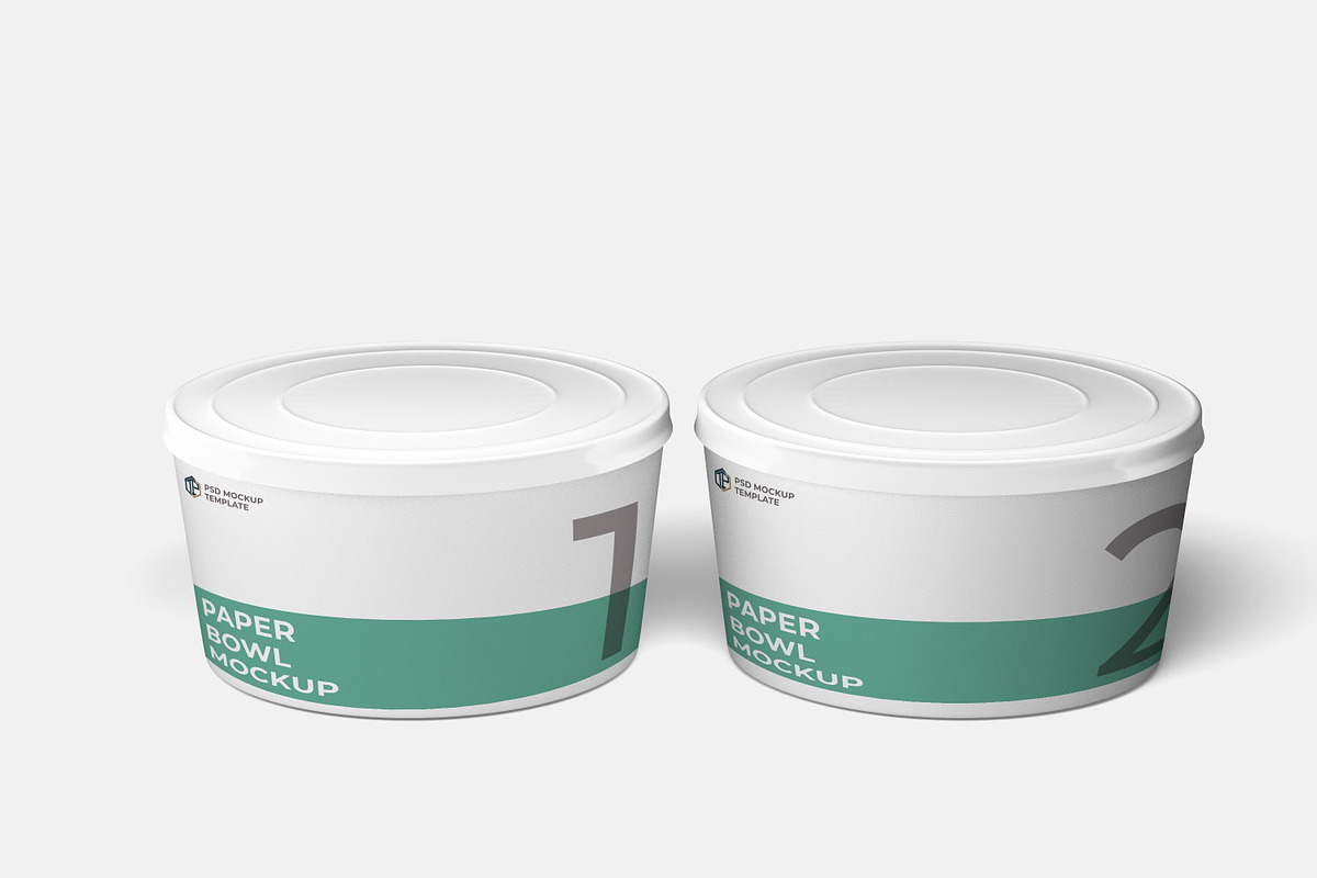 Paper Bowl Mockup 10 PSD, a Packaging Mockup by Akrinity Digital (Photo 3 of 5)