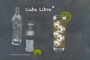 Classic Cocktail Chalkboard Sketches, an Object Illustration by karenfoleyphoto (Thumbnail 8 of 30)