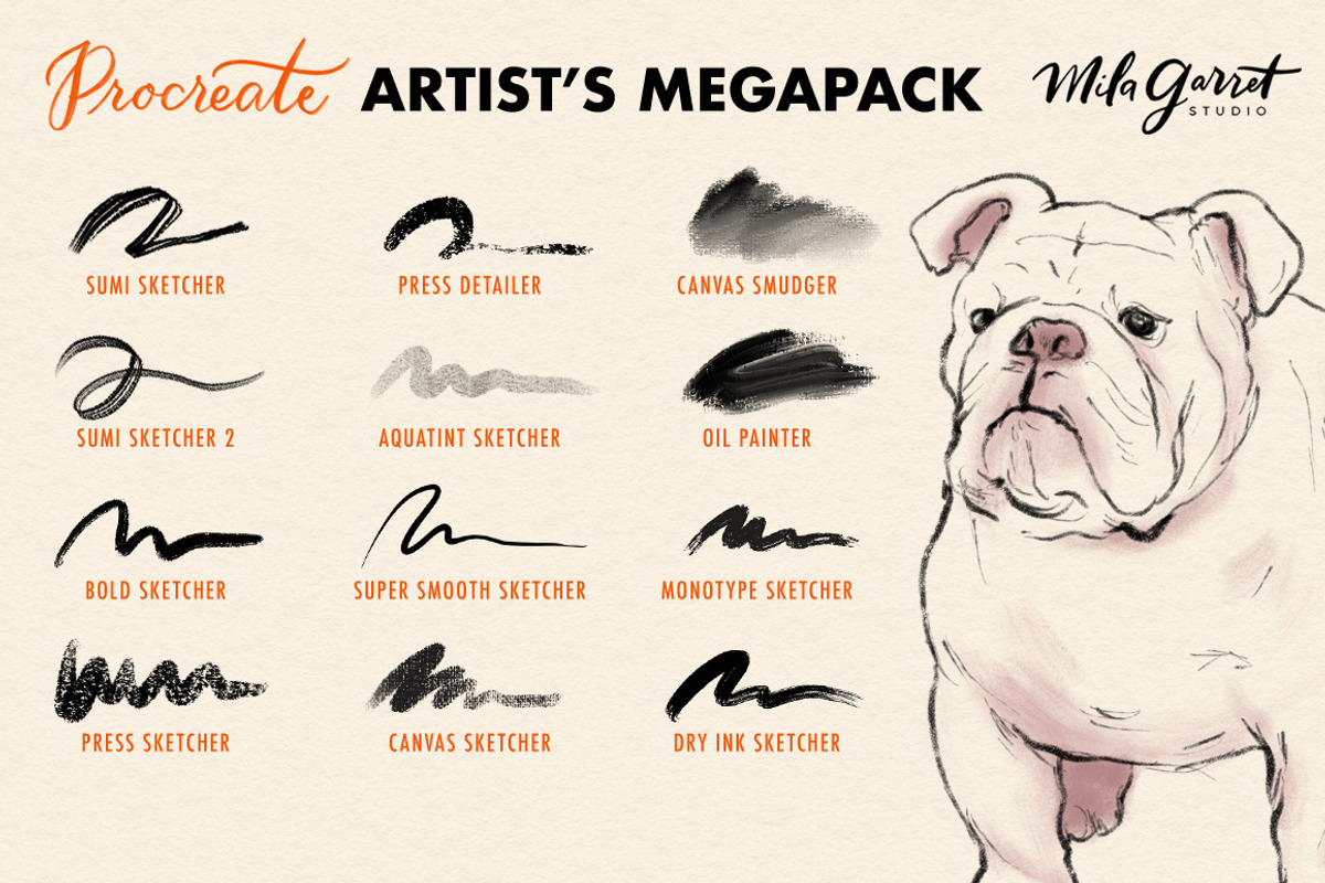 Procreate Brush Bundle Artistic preview 6