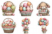 Funny Easter Basket Clipart, an Illustration by Daily.Designs (Thumbnail 6 of 8)