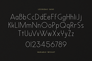 Leonidas Sans - Variable Weight Font, a Sans Serif Font by Eagle & Bison Design Co. (Thumbnail 7 of 11)